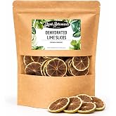 Dehydrated Dried Lime Slices | Lime Wheels | 90 + Slices Approx | 100% Natural No Added Sugars | For Cocktails, Wreath Making, Tea, Cakes, Decoration | Dried Limes For Cocktails | 3.5 oz |100 Grams