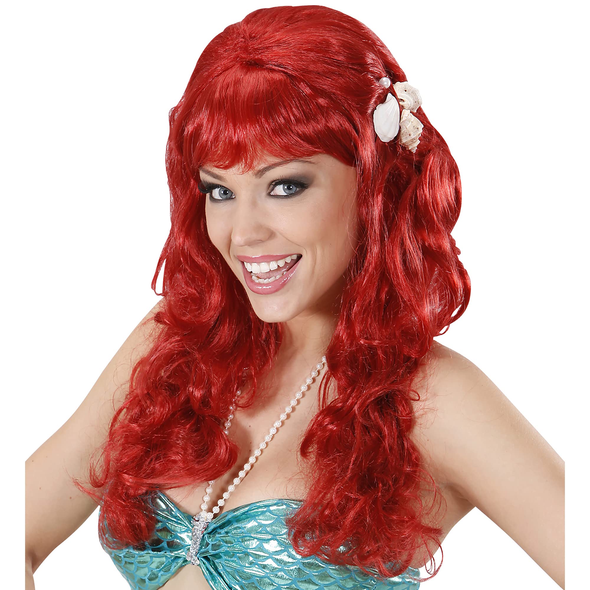 Mermaid withShells - Red Wig for Hair Accessory Fancy Dress