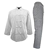Natural Uniforms Men's Chef Uniform Set - Chef Coat