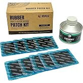 PAX Universal Heavy Duty Tire Patch Kit &ndash; 30 Pcs 55x55mm Square Universal Tube &amp; Tire Patches, Includes Cement Glue, for Bike, Motorcycle and Car Tire Repair