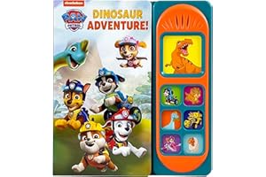 Nickelodeon Paw Patrol Chase, Skye, Marshall, and More! - Dinosaur Adventure! 7- Button Sound Book - PI Kids