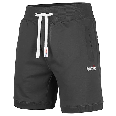Mount Swiss© Herren Freizeit-Shorts Luca/Kurze Hose/Jogginghose/Sweatpants aus 100% Baumwolle