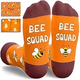 HAPPYPOP Funny Socks for Men Women - Squirrel Raccoon Bear Gifts, Panda Fox Bee Lover Gifts