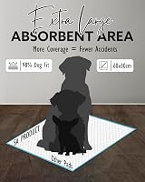 SA Products Puppy Pads 100 Pack 56x56 cm Blue Ultra Absorbent Leak-Proof view 4