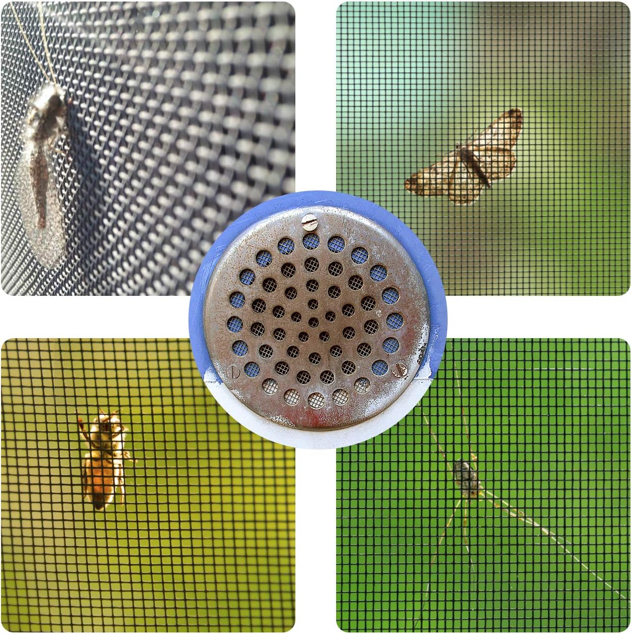 KONUNUS 5 Packs Rodent Mesh 21x15cm Stainless Steel Woven Wire Metal