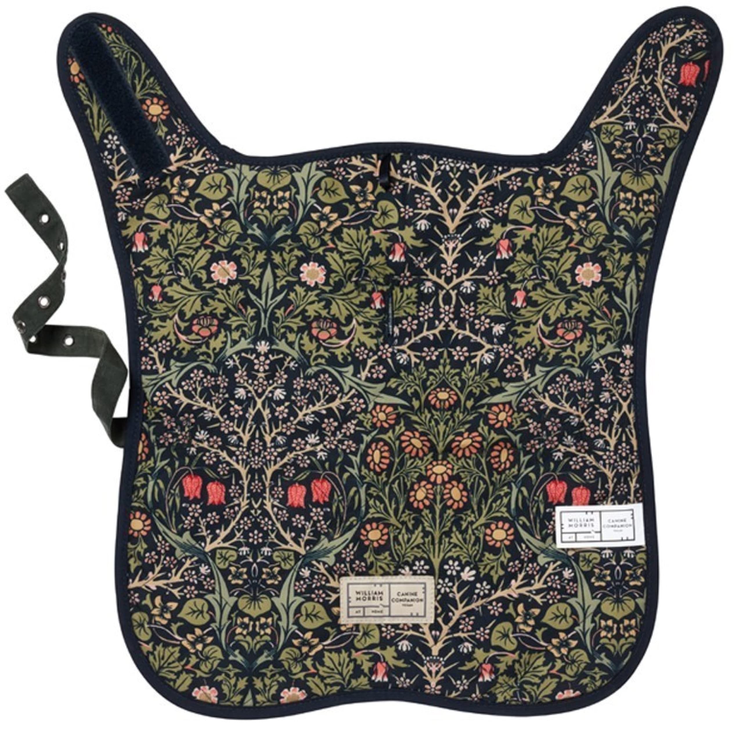 William Morris At Home Dog Coat, Padded Water Resistant Waxed Cotton and Quilted, Adjustable Velcro Strap, Cruelty Friendly and Vegan Friendly, Large, Canine Companion Collection