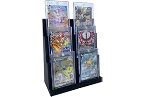 ENDERTOYS Magnetic Card Holder Stadium Displays (2 Pack), Compatible with Ultra Pro Protectors - Trading Card Holder - Card Stand - Sports Card Display