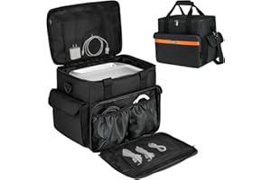 LEFOR·Z Carrying Case Compatible with Jackery Explorer 1000 v2/ECOFLOW River 2/River 2 Max 500/River 2 Pro,Portable Power Station Travel Bag with Extra Pockets for Charging Cable and Accessories(Bag Only)
