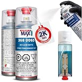 SprayMax 2K Matte Clear Coat | 2K Automotive Matte Clear Coat Spray Paint | For Cars, Motorcycles &amp; Metal Surfaces | Durable Flat Finish | Chemical &amp; Weather Resistant | Professional Grade | 11.2 oz
