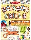 Melissa & Doug Scissor Skills Activity Book With Pair of Child-Safe Scissors (20 Pages)