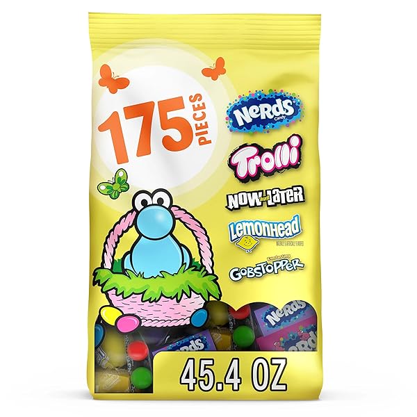 NERDS CLASSIC FUN EASTER VARIETY BAG, TROLLI, NOW...
