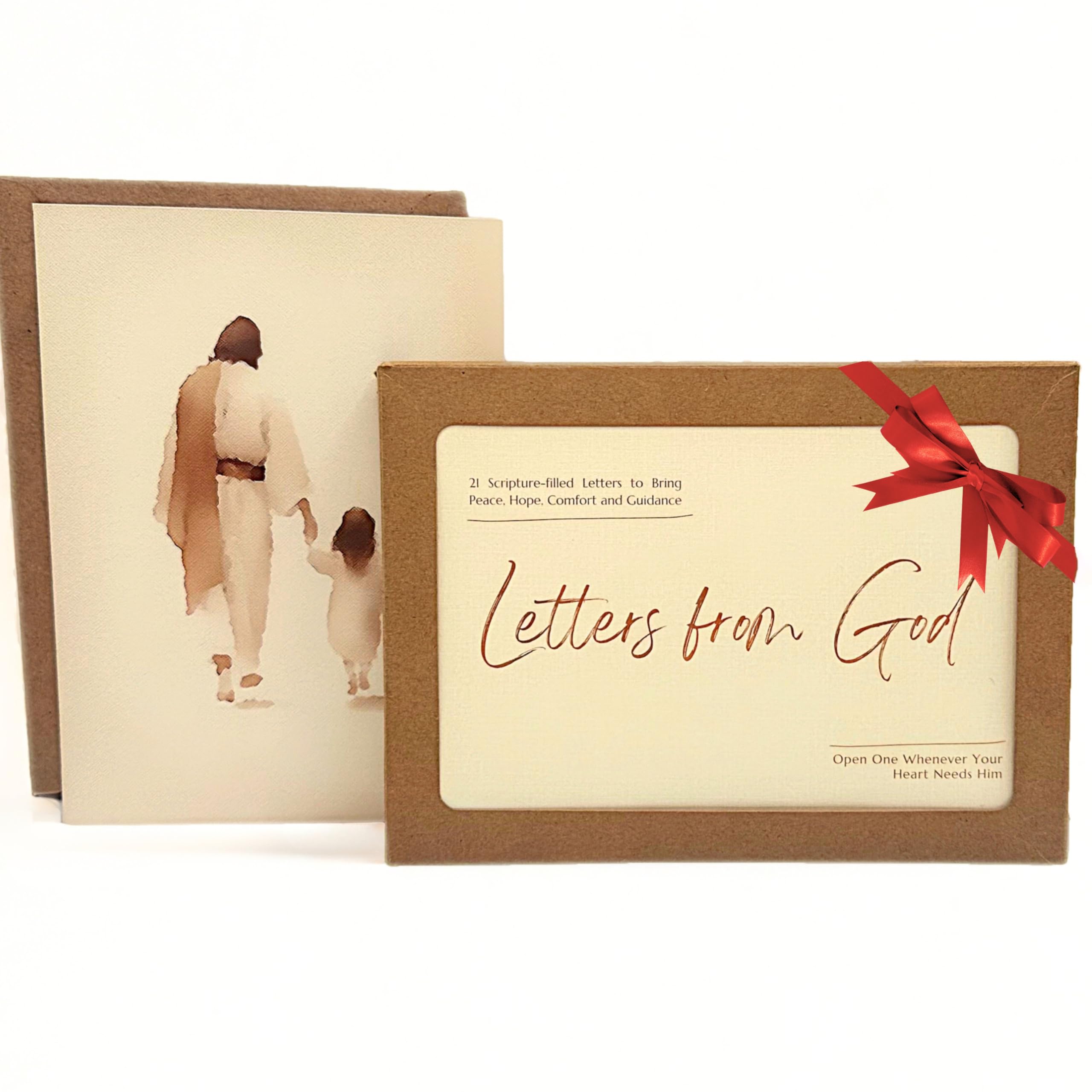 Photo 1 of Letters From God, Christian Gifts for Women, 21 Letters with Art Inspired by Scripture& Messages When Life Feels Heavy, Inspirational Faith Based Notes for Prayer | Tucked in Envelopes