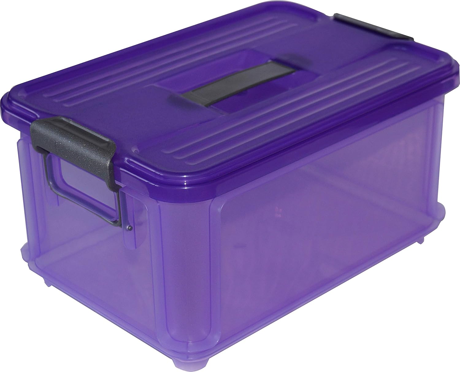 Denox Caja Ordenación, Violeta, 34.5x24x18 cm: Amazon.es: Hogar