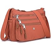 AOCINA Crossbody Bags for Women Multi Pocket Nylon Lightweight Ladies Purses Messenger Shoulder Handbags Satchel Travel Bag