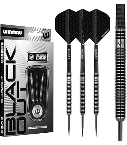 Amazon.com : WINMAU Wildcats Steel Tip Darts Set - 90% Tungsten