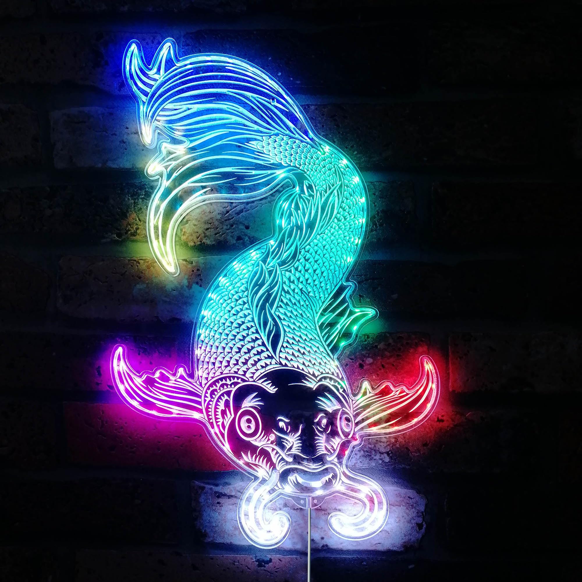 Insegna LED RGB Dinamica Personalizzata Con Giraffa "ADVPRO Glam" - Multicolore, Taglio Bordi, Controllo Da App