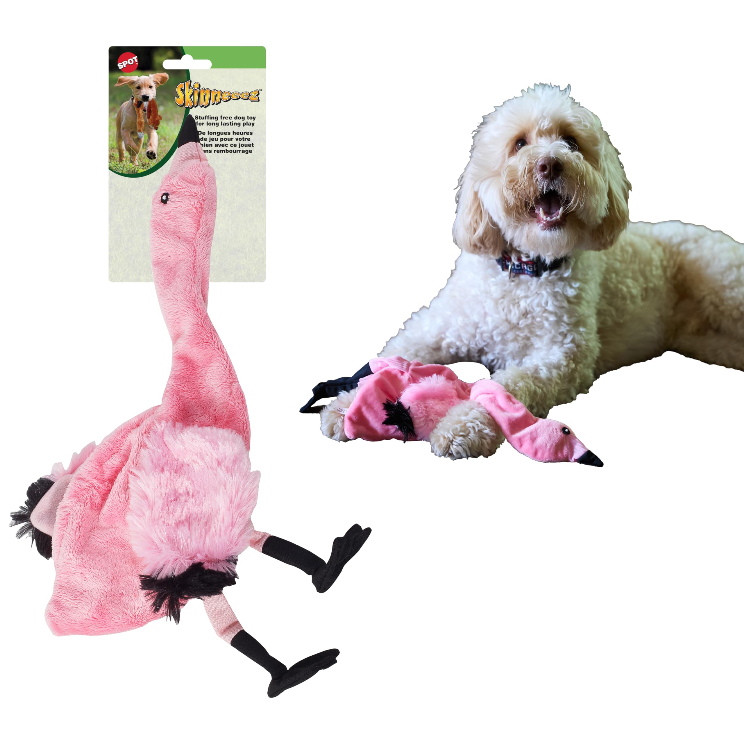 SPOT Skinneeez Skinneeez Flamingo, 20-inch, Pink