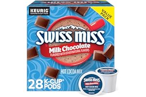 Swiss Miss Milk Chocolate Hot Cocoa Keurig Single-Serve K Cup Pods, 28 Count