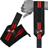 AQF Power Weight Lifting Wrist Wraps Pair One Size Fits All view 2