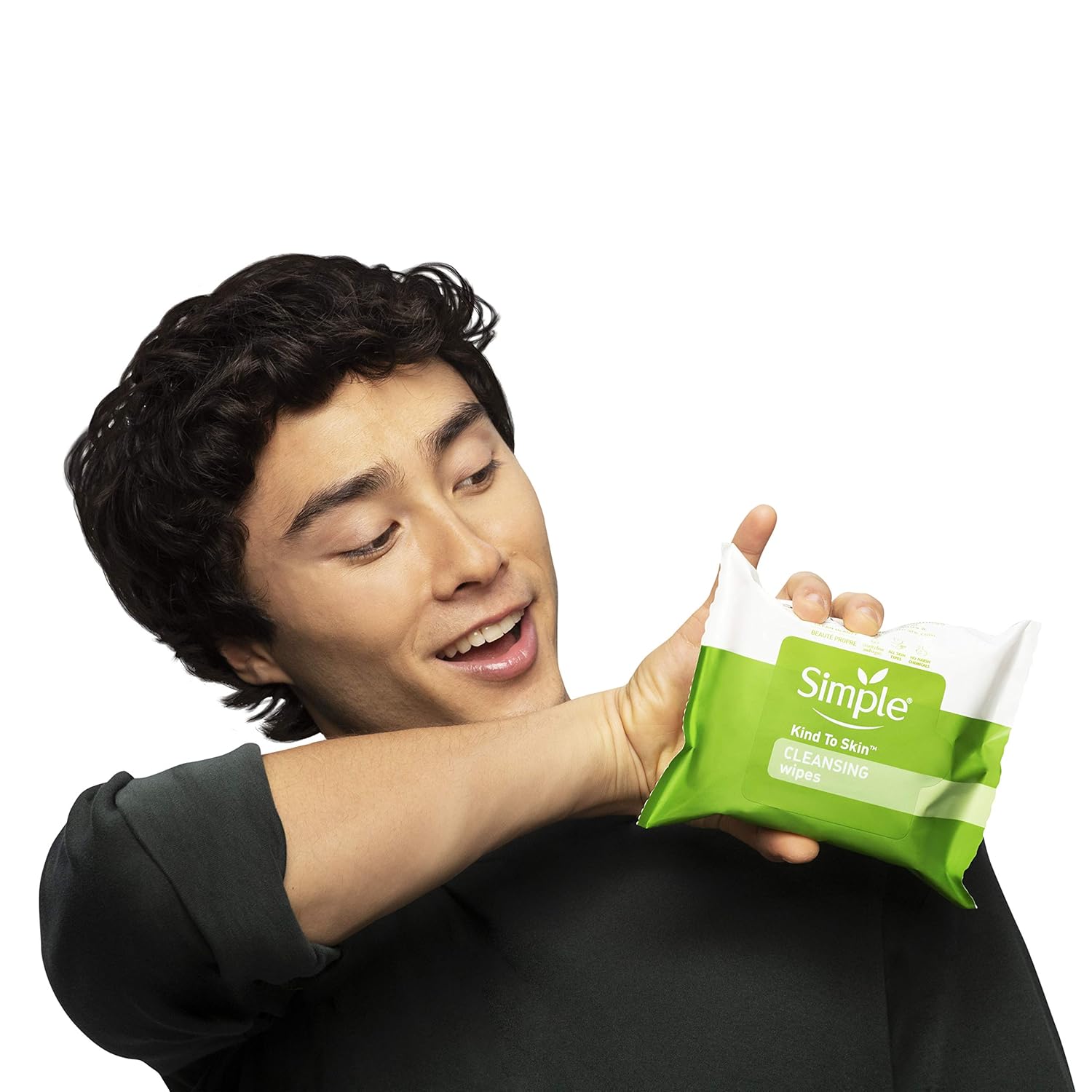 Simple Cleansing Facial Wipes, Oil Balancing 25 ct: Beauty