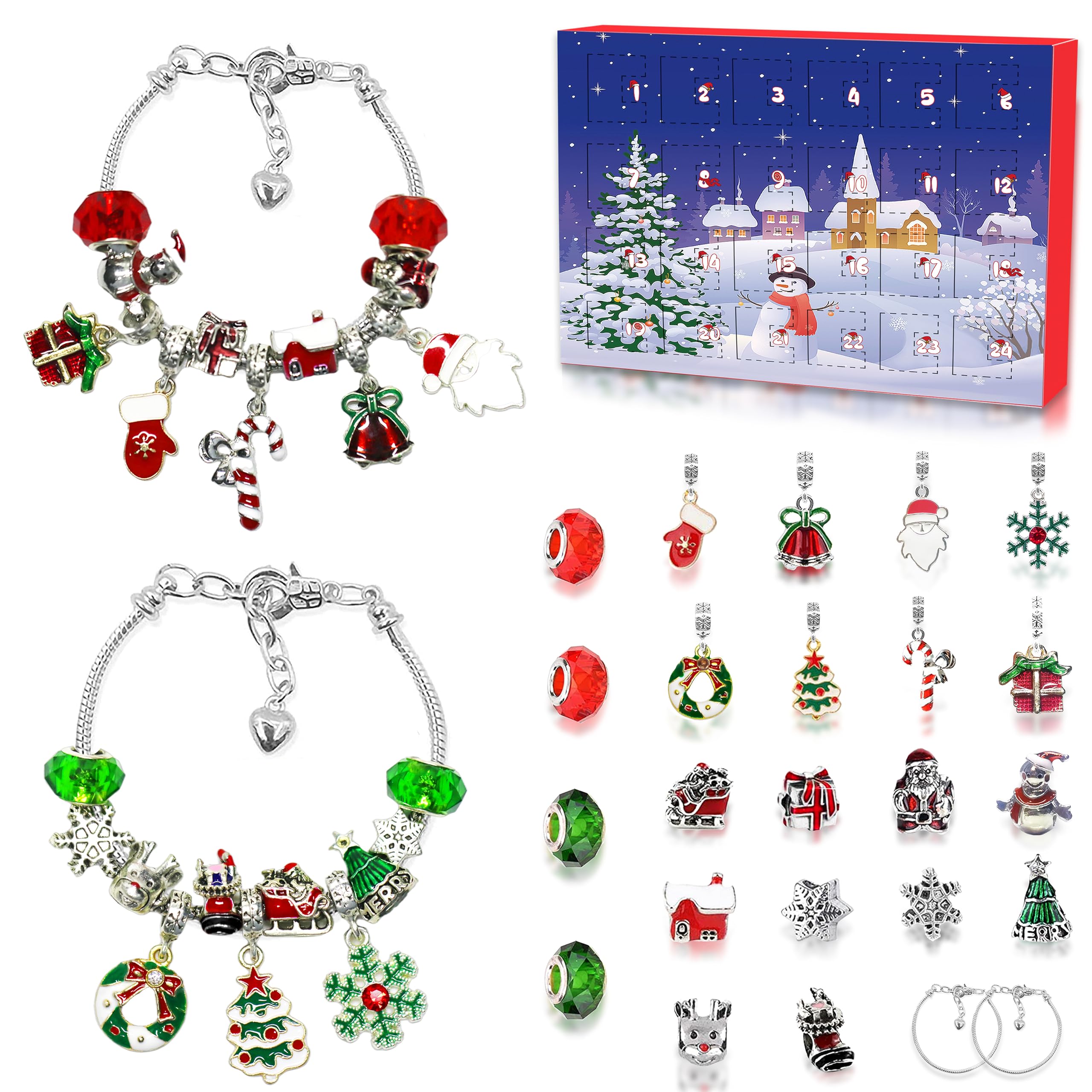 Photo 1 of *UNTESTED*
Novernat Charm Bracelet Advent Calendar 2025 DIY Bracelet Making Kit 24 Days Christmas Countdown Calendar for Girl Kids Teens