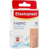 Elastoplast Waterproof Fabric Plaster Strips, 18 Strips