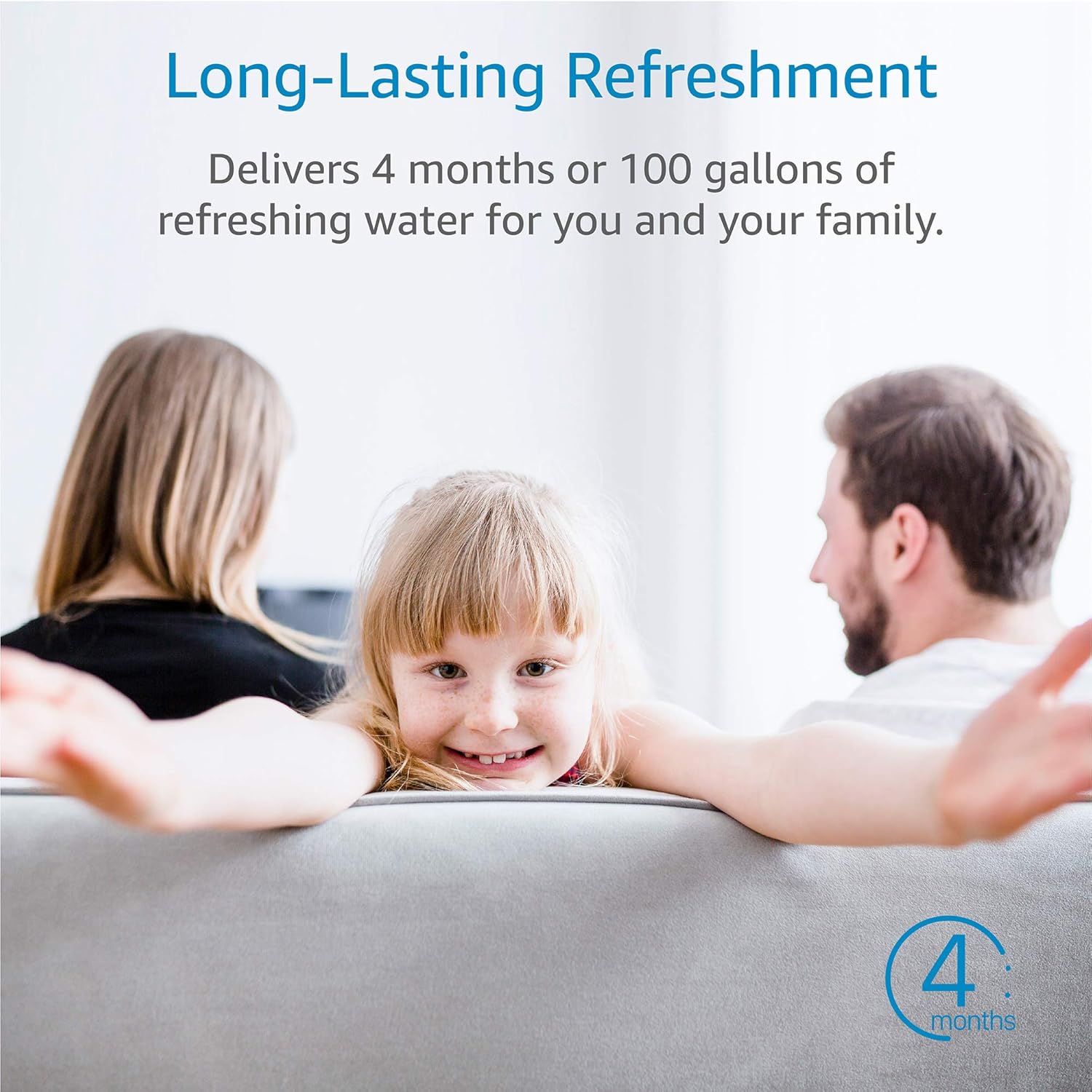 AQUA CREST Faucets Filter Cartridge BPA Free, Compatible with Brita Tap Water Filtration System - Chrome (Pack of 2): Kitchen & Dining