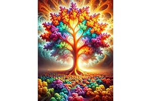 ijbnhd 5D Tree Diamond Painting Kits for Adults Diamond Art Tree of Life Diamond Painting Full Drill Diamond Crystal Rhinestone Embroidery Crafts Kits for Home Wall Decor Gifts 12X16in