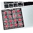 Synerlogic Mac OS Shortcuts Sticker | Keyboard Stickers for macOS | No-Residue Laminated Vinyl MacBook Cheatsheet for Laptop | MacBook Shortcuts 2025 (Buffalo Plaid)