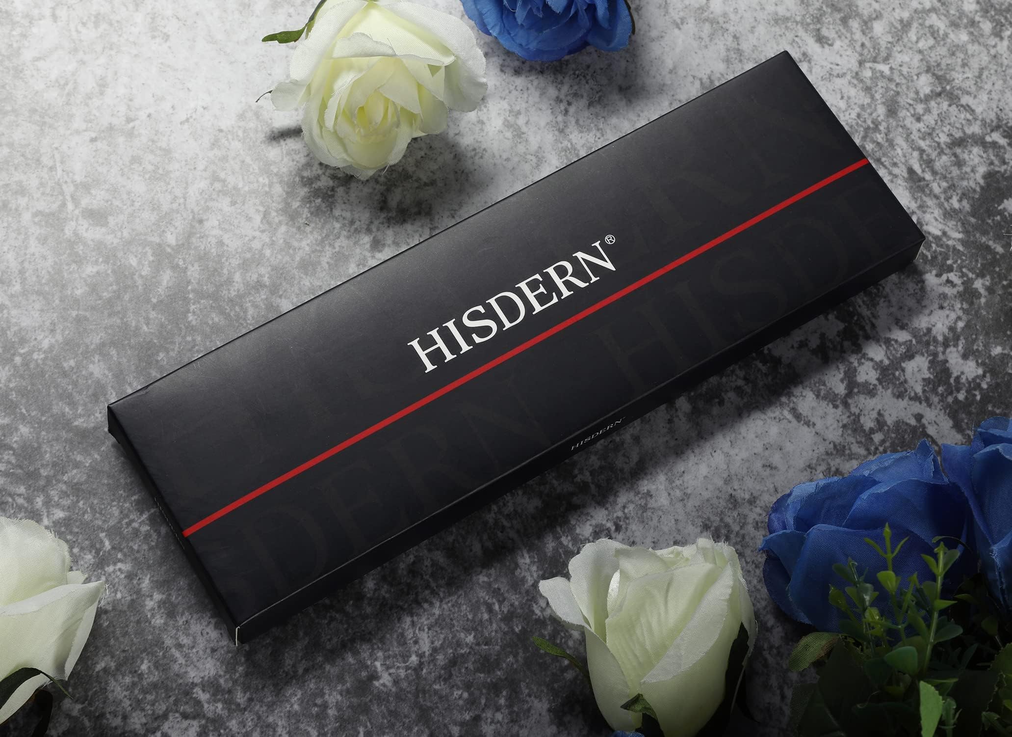 HISDERN Mens Ties Blue Ties for Men Formal Baby