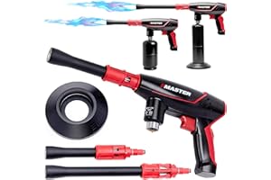 MASTER APPLIANCE VMAX-550 2-in-1 Propane Torch - High Powered Grill Gun & Fire Pit Starter - Self-Igniting Flame for BBQ's, Charcoal, Campfires & Sous Vide - Pro Grade Design, Engineered in USA