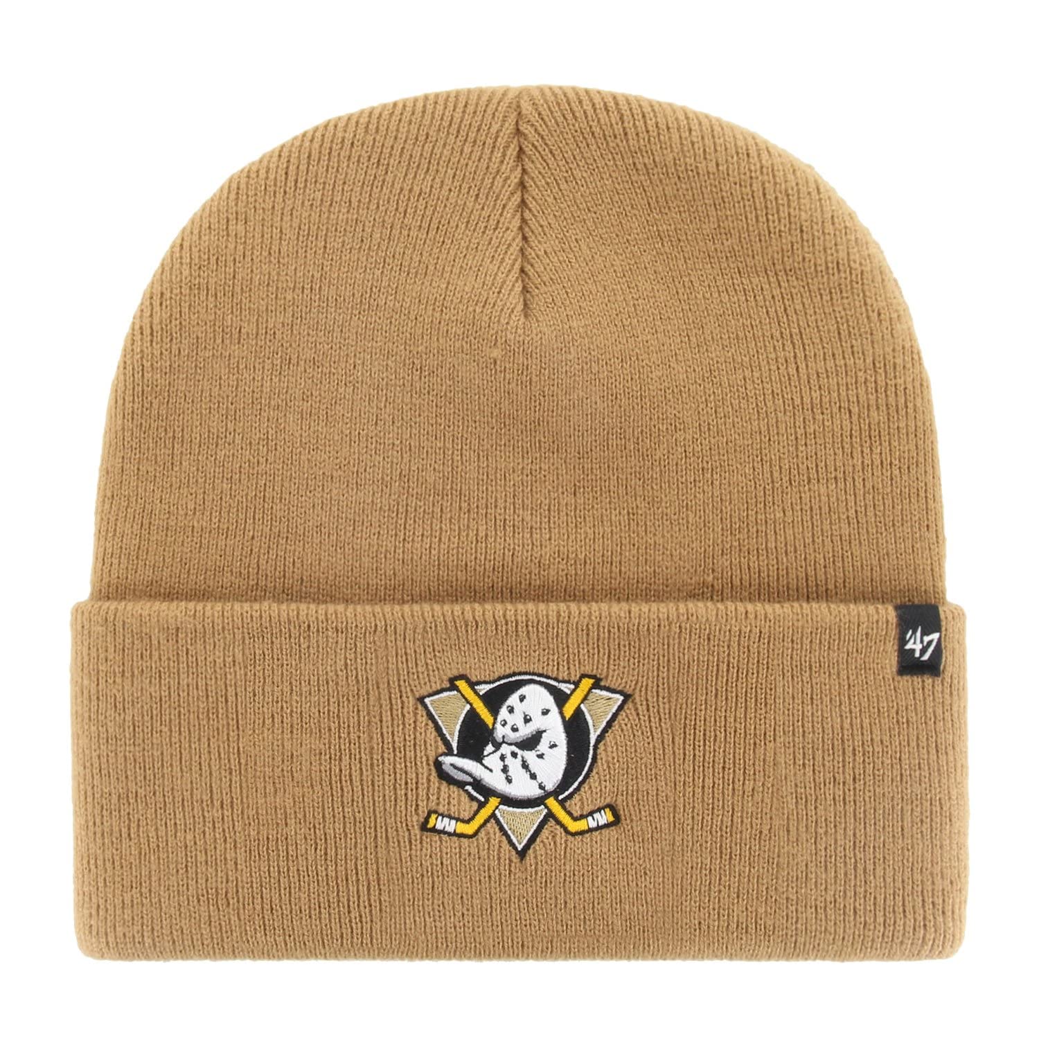 47 Brand Knit Beanie - HAYMAKER Anaheim Ducks camel beige
