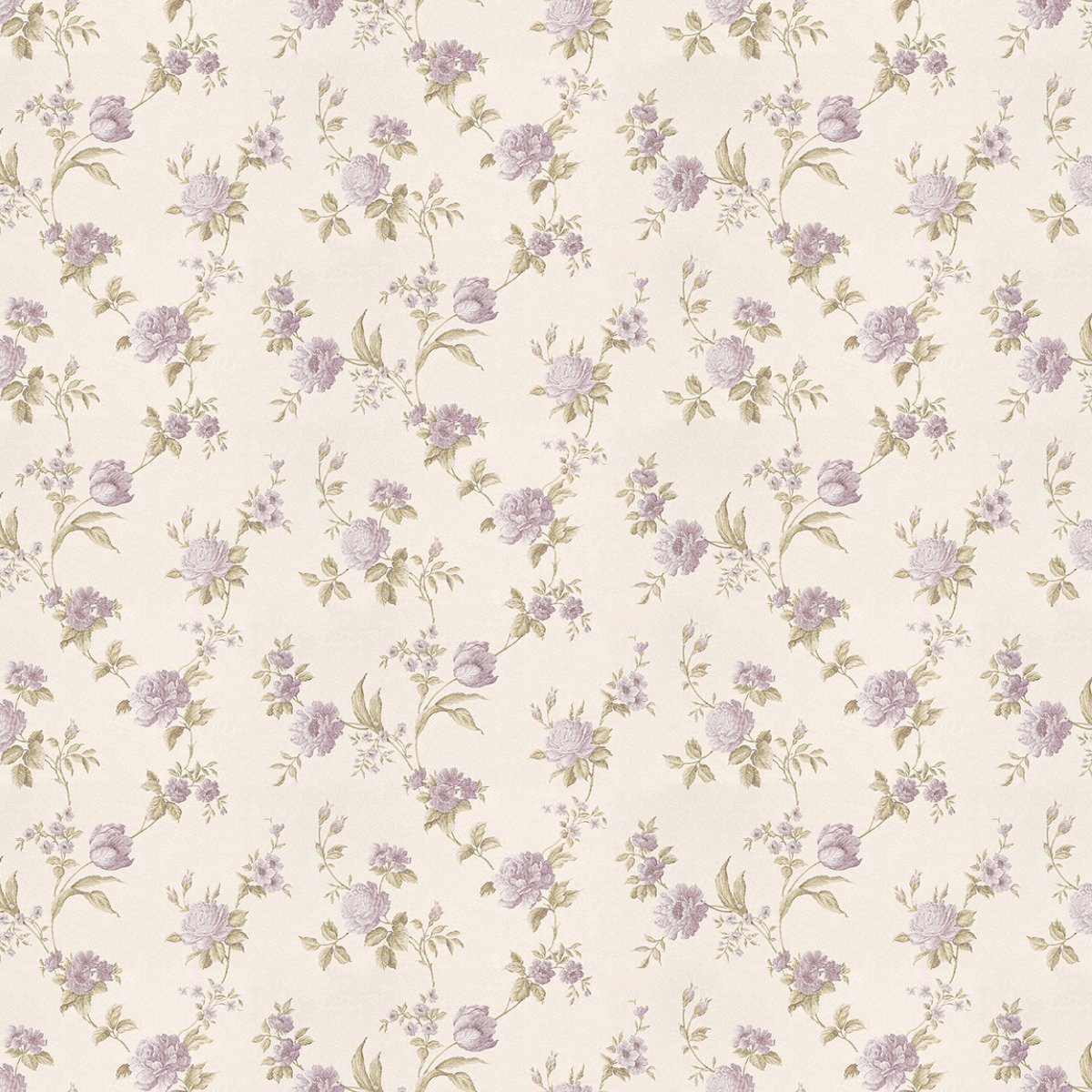 MyTinyWorld Pack of 5 Dolls House Mixed Violet Flowers On White Wallpaper Sheets