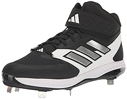 adidas Men's Icon 8 Mid Sneaker, Core Black/Silver