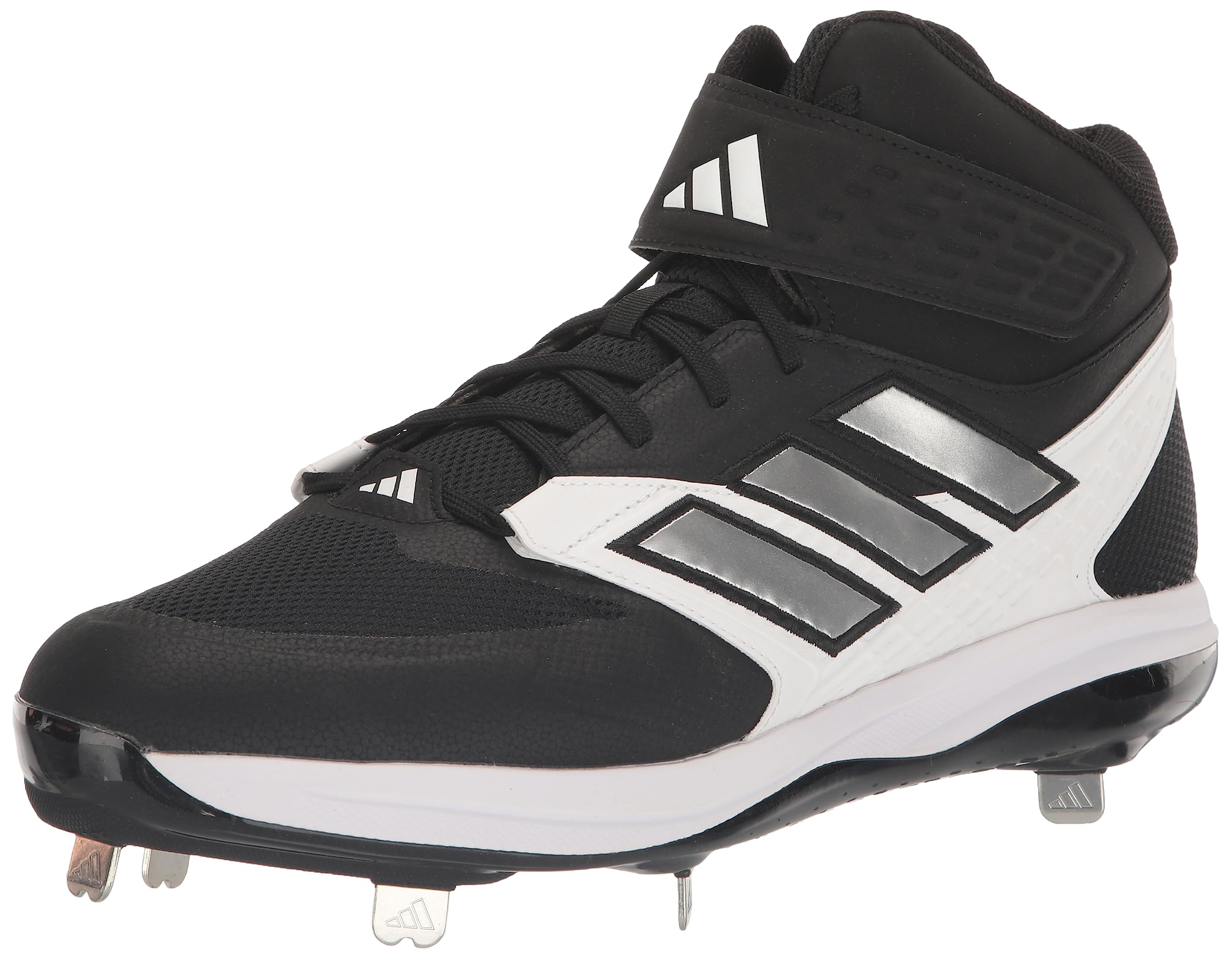 adidas Men's Icon 8 Mid Sneaker, Core Black/Silver