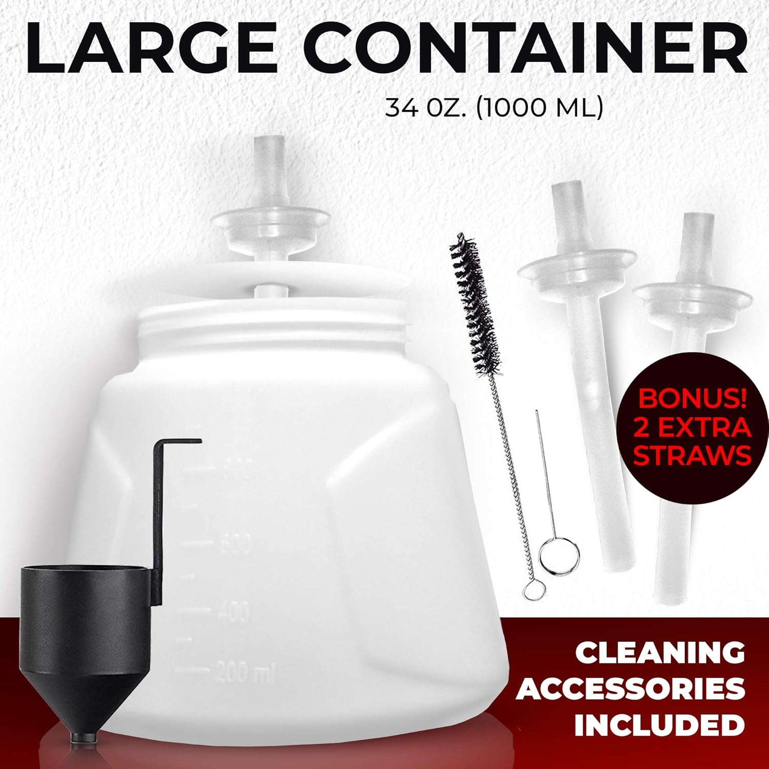 Scuddles Paint Sprayer, 1200 Watt High Power HVLP Home, and Outdoors Includes 5 Nozzle, Lightweight, Easy Spraying and Cleaning - - 