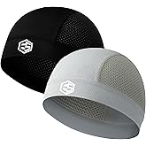 EIBLSEEK 3Pcs Breathable Mesh Skull Caps for Men Women, Quick Dry Lightweight Sweat Helmet Liner, Hair Cooling Cap
