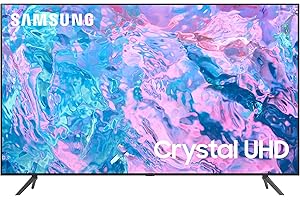 SAMSUNG 43-Inch Class Crystal UHD CU7000 Series PurColor, Object Tracking Sound Lite, Q-Symphony, 4K Upscaling, HDR, Gaming H