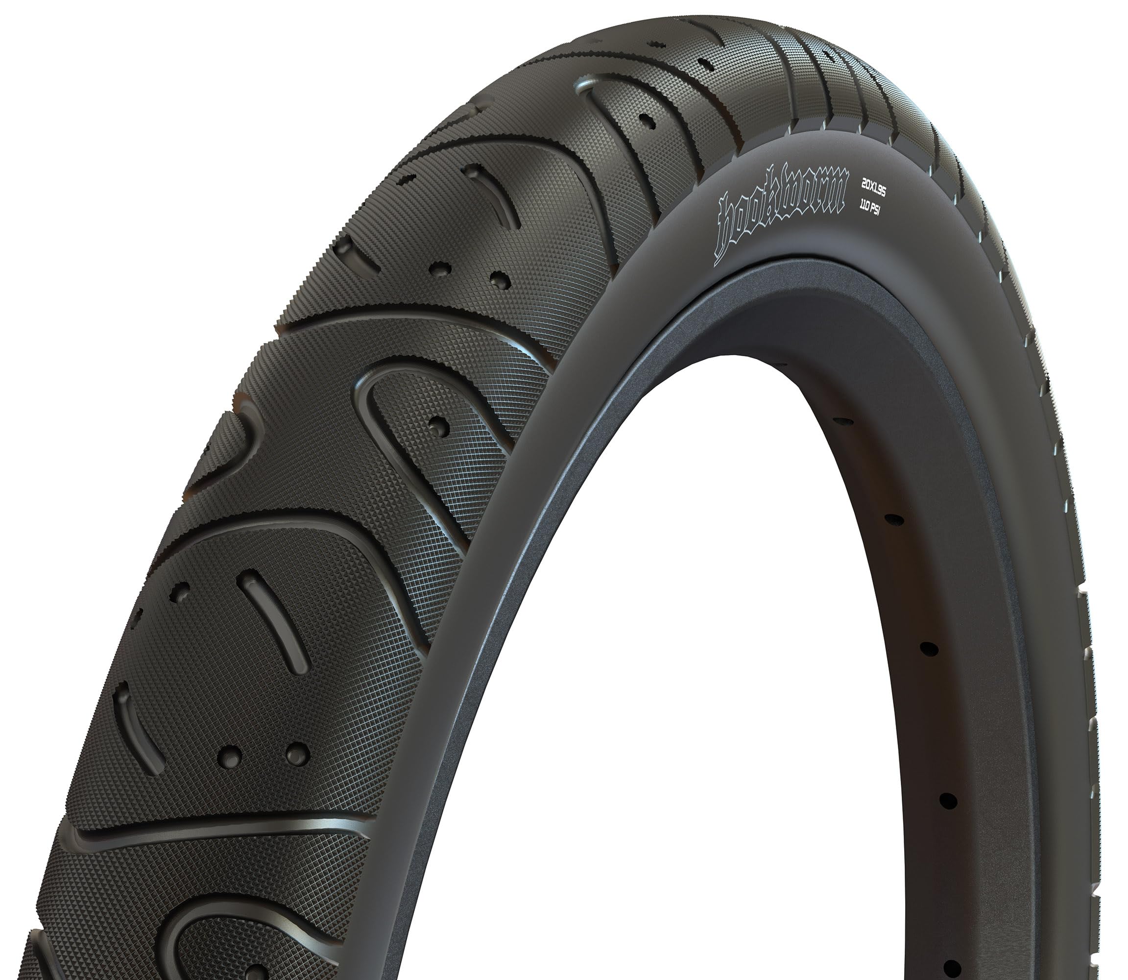 Maxxis Unisex Adult Hookworm Street-style Bmx Tyres - Black, Size 20 x 1.95