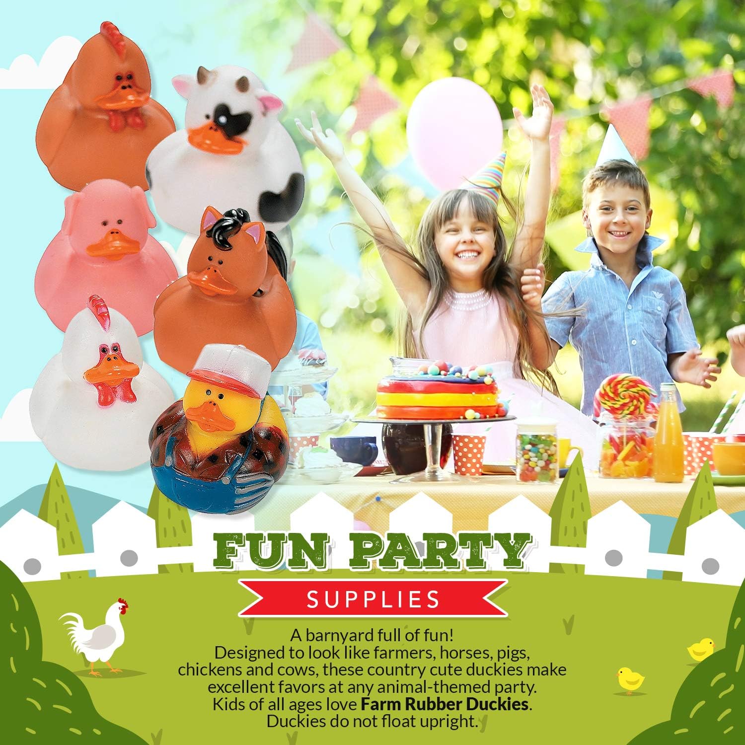 farm animal rubber ducks