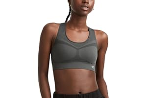 Champion Women's Sports Bra, Infinity Racerback, Moderate Support, Seamless Sports Bra for Women