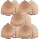 5 Pairs Bra Pads Inserts,Removable,Breathable, Air Cotton,Foam Sponge