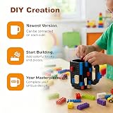 Lumsburry Build-on Brick Coffee Mug Black with Random Blocks view 5