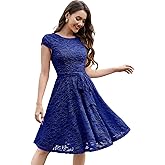 MUADRESS Women's Lace Cocktail Wedding Party Dress