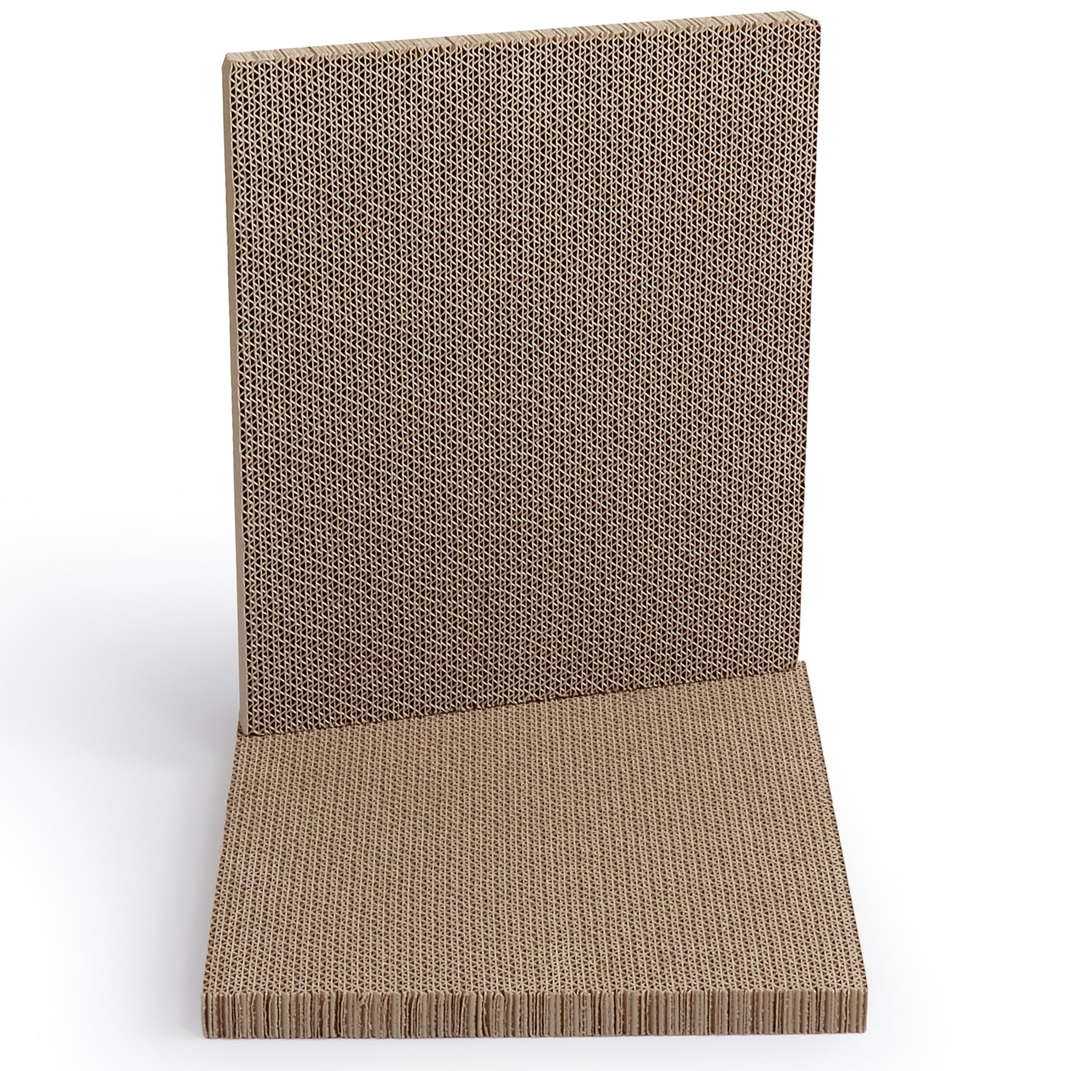 Hide & Scratch Cat Scratcher Pad – 2 Pack | Double-Sided Cardboard Refills for Our Scratching Box | Reversible Corrugated Board for Indoor Cats | Toy Mat for Kitten Claw Play & Furniture Protection