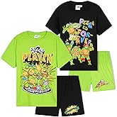 Get Trend Boys Pajamas for Kids Short Sleeve Pajama Set Soft Loungewear Sets Sleepwear Multipacks Available Gifts for Boys