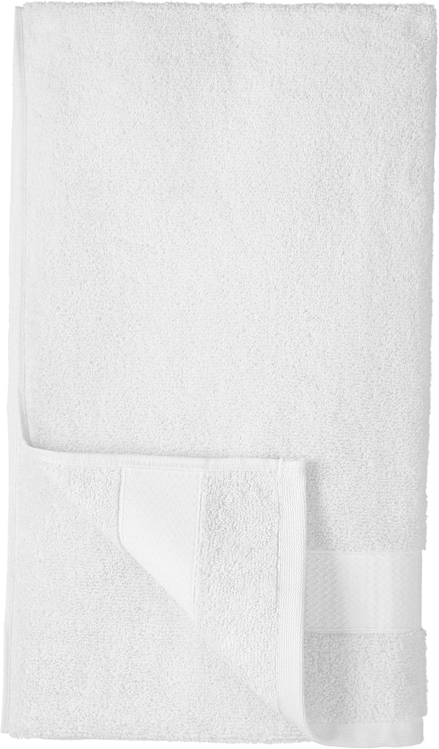 Basics Everyday Bath Towels, 6 Piece Set, White, 100% Soft Cotton, Durable: Home & Kitchen