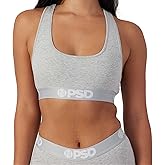 PSD Underwear Womens Sports Bra - Modal Blend, Medium Support Sports Bras for Women, Womens Racerback Sports Bras