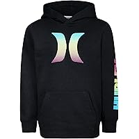 Hurley Pullover con Cappuccio Hooded Sweatshirt, Nero, 5 Años Bambino