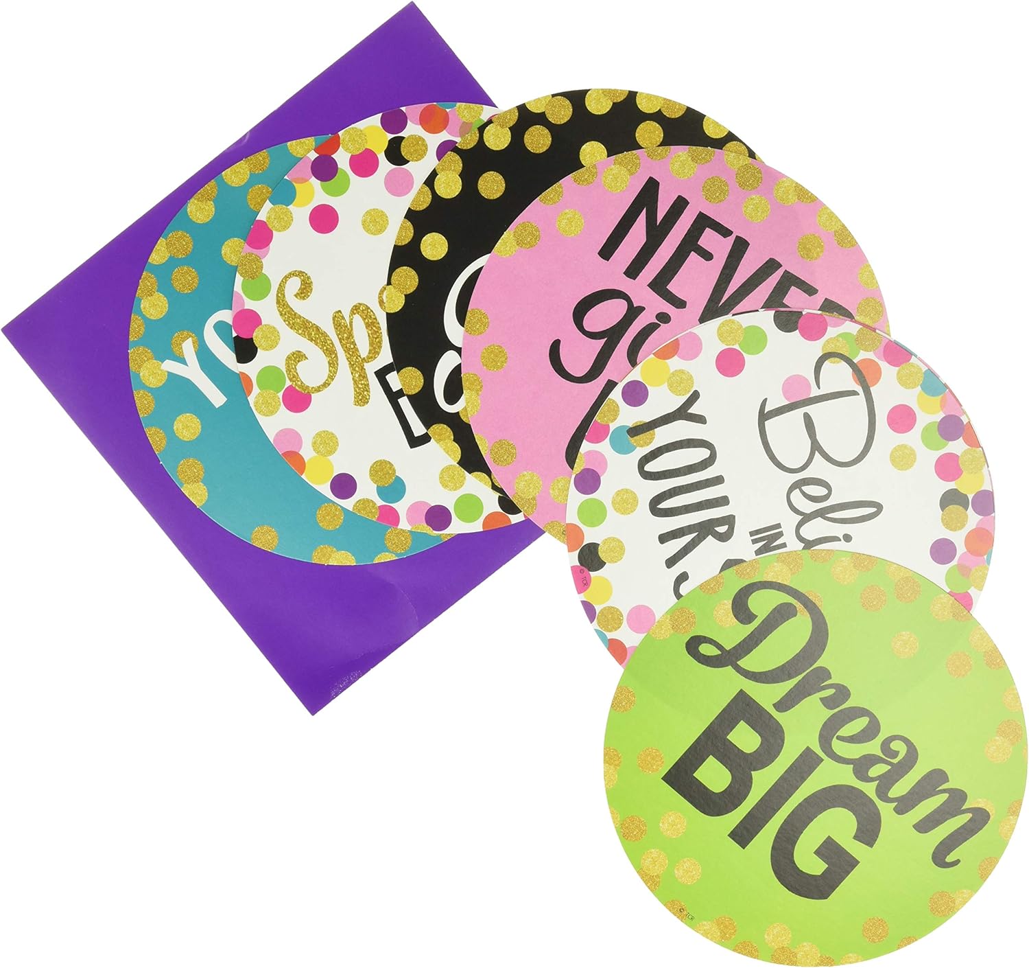 Confetti Positive Sayings Accents (8890) : Office Products